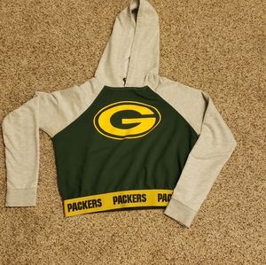 Green Bay Packers cropped hooded sweatshirt